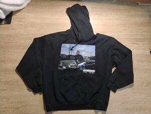 Ice Cube Heavy Blend Black Hoodie Ice Cube graphic, men's XL, fleece pullover